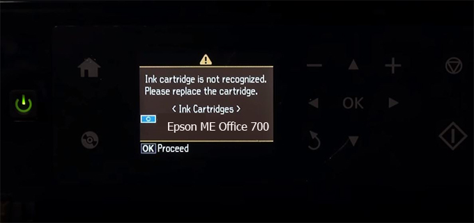 Epson ME Office 700 Incompatible Ink Cartridge